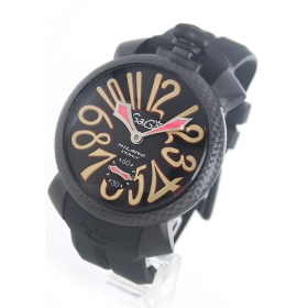 スーパー コピー ウブロ 時計 魅力 | ガガミラノ マニュアーレ48mm 手巻き スモールセコンド ラバー メンズ 5016.9 コピー 時計